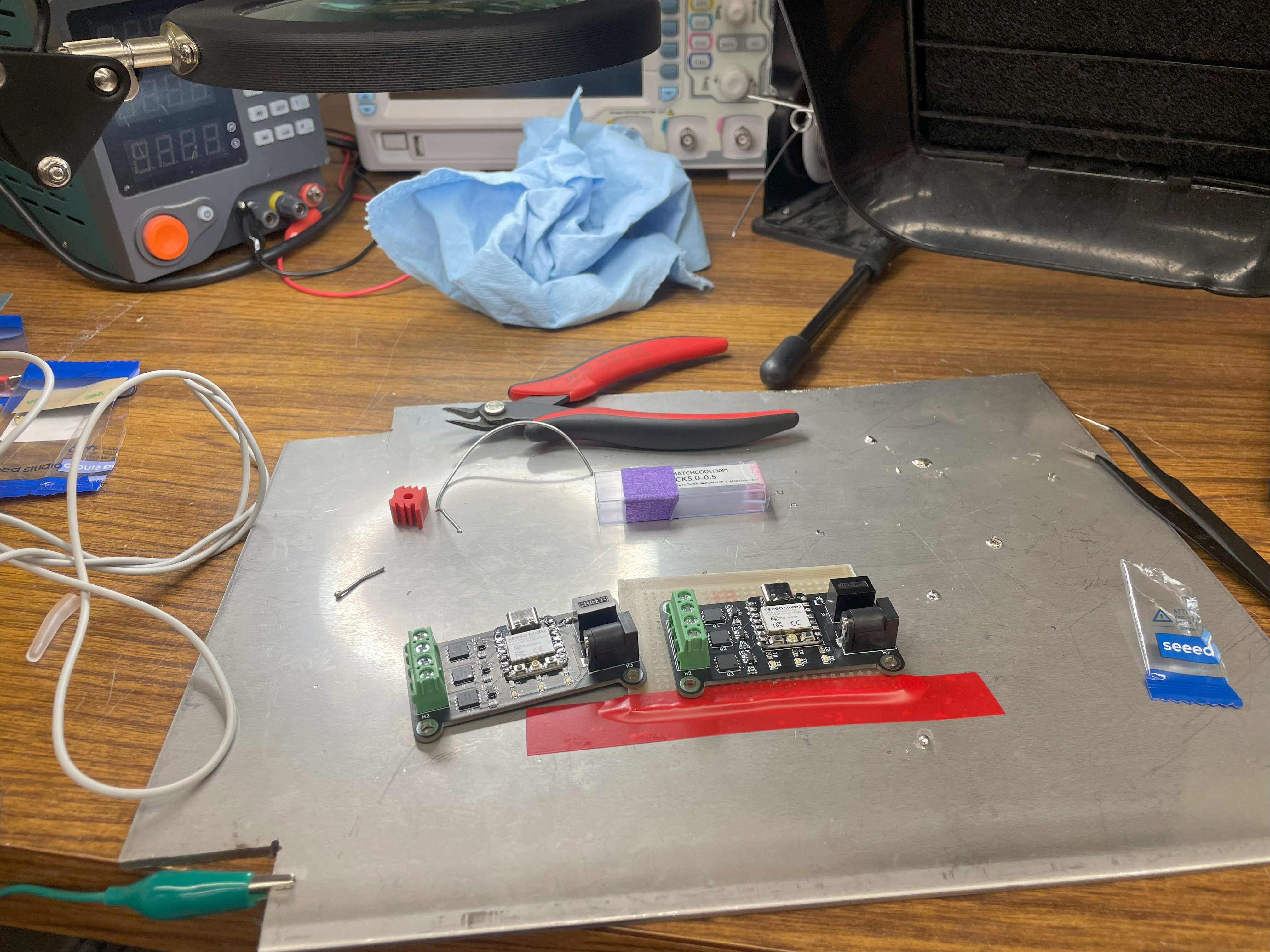 First controllers immediately after soldering